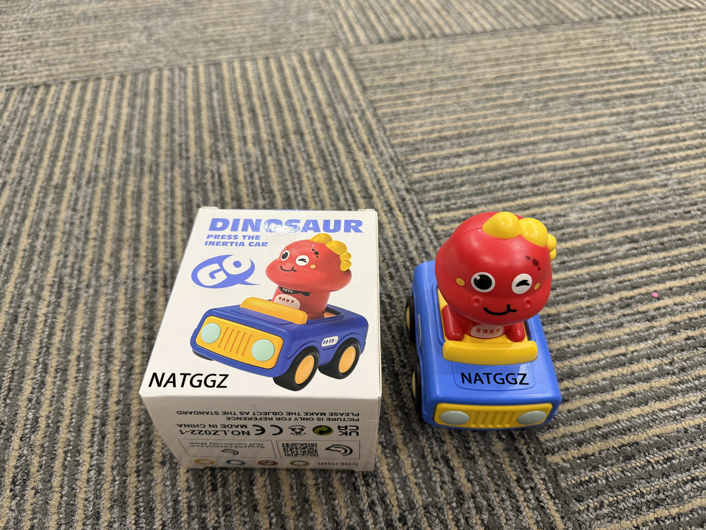 NATGGZ Press to Go Car Toys for Toddlers 1-3, Baby Animal Racing Cars, Infant Play Vehicle Set, Baby Push Go Friction Car Toys for 6-9-12-18 Months, 1st Birthday Gifts for 1-2 Years Old Boys