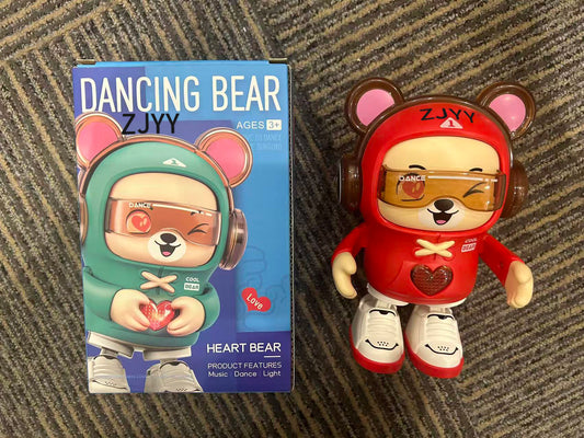 ZJYY Dancing Bear Toys, Baby Dancing Moving Crawling Musical Toys Age 3-12 Months, with Light, Musical and Dancing, Birthday Gift for Age 1 2 3 4 Year Old