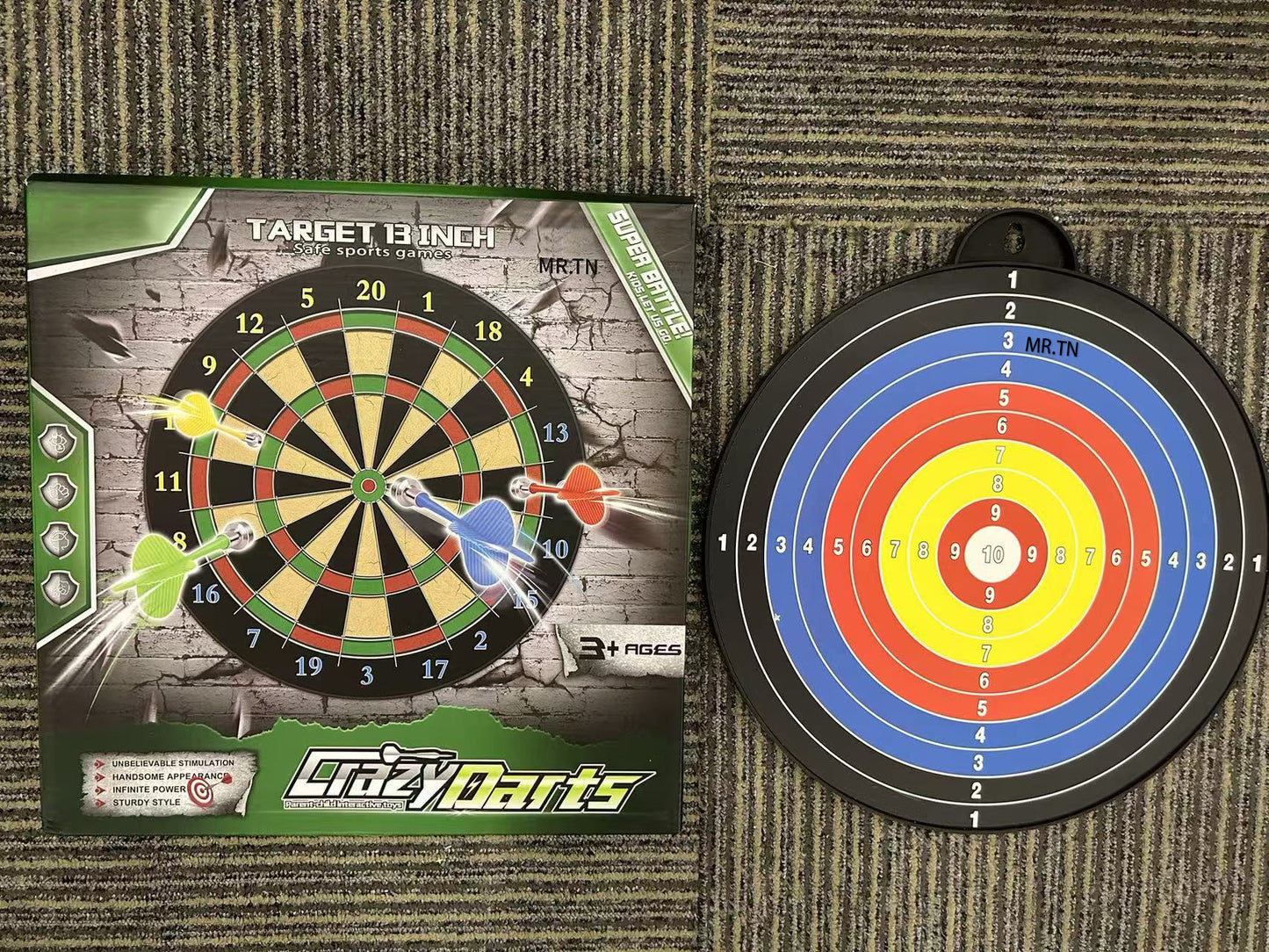 MR.TN Dart Board - Excellent Indoor Game and Party Games - Gifts for 5 6 7 8 9 10 11 12 Year Old Boy Kids