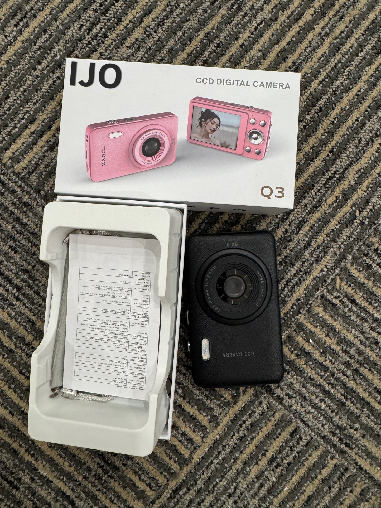 IJO Kids Camera Toys for Boys Girls,Digital Video Camera Toys for Kids with MP3 Music Player and 32GB SD Card,Ideas Birthday Gifts for 4 5 6 7 8 9 10+ Years Old Little Girls and Boys