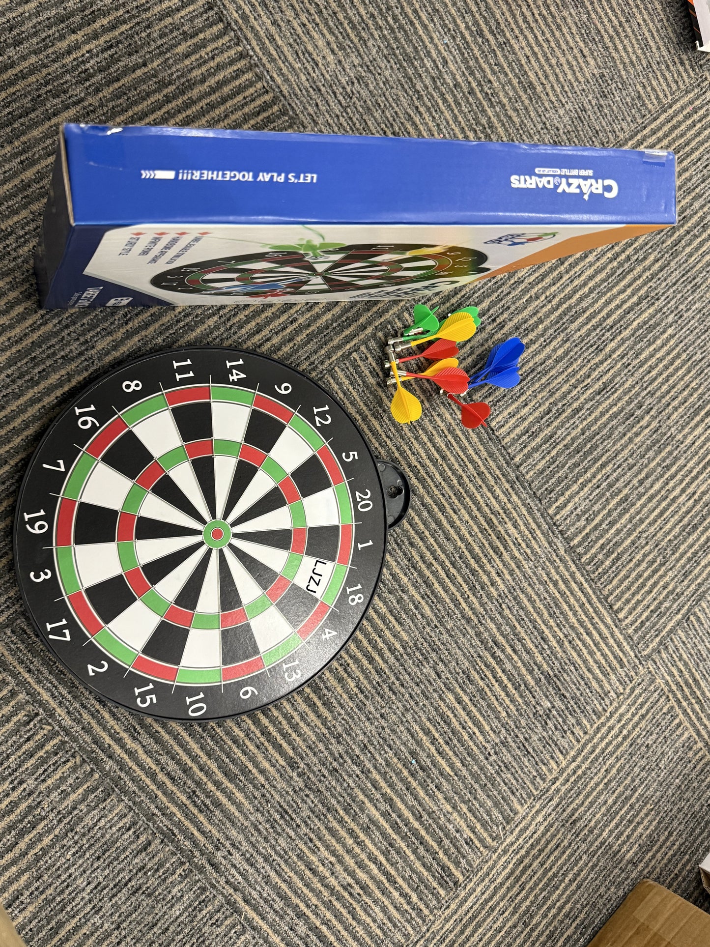 LJZJ Magnetic Dart Board - 12pcs Magnetic Darts - Excellent Indoor Game and Party Games - Gifts for 5 6 7 8 9 10 11 12 Year Old Boy Kids