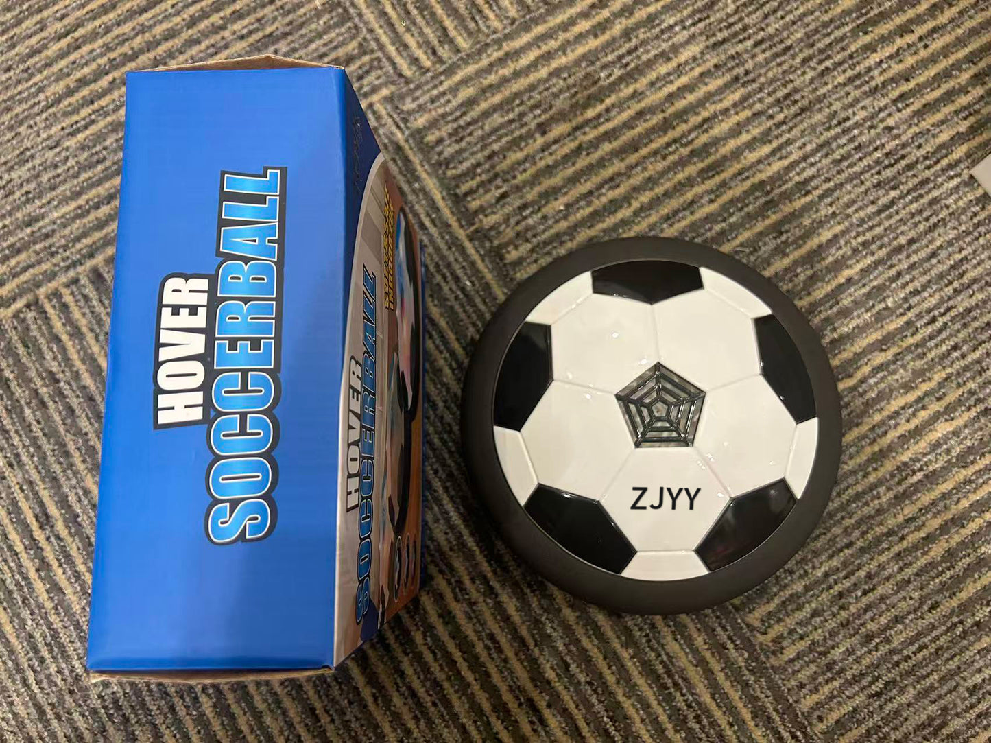 ZJYY LED Hover Soccer Ball - Air Power Training Ball Playing Football Indoor Outdoor Game - Birthday Gifts for Kids, Age 3 4 5 6 7 8-12 Year Old Boys - Soccer
