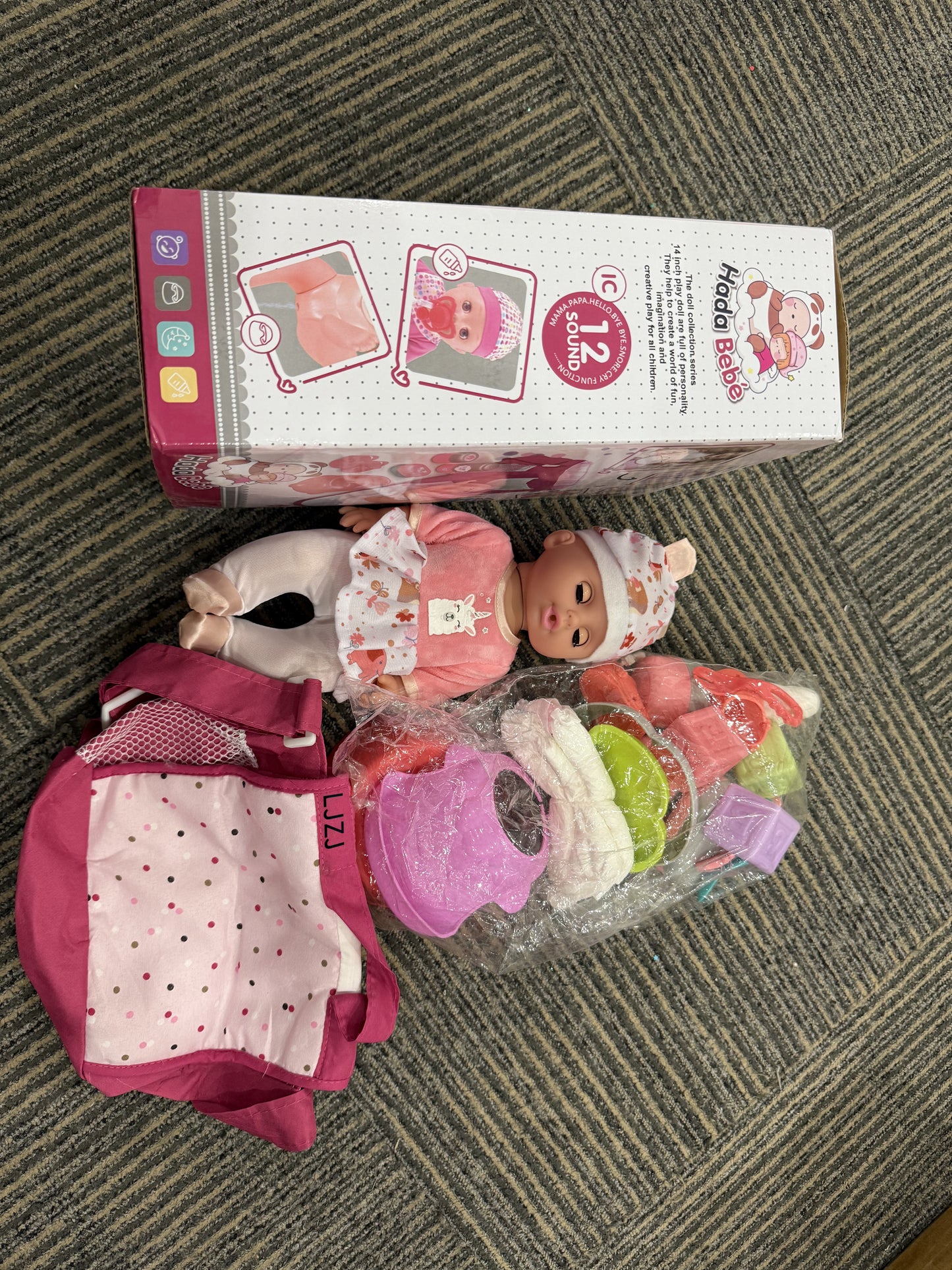 LJZJ Baby Doll Care Toys, 30PCS Baby Dolls Bath Set & Doctor Kit, Pretend Play Baby Doll Set, Incl Bathtub, Bathrobe, ECG, Thermometer, Toddlers Toys Gifts for Age 3 4 5 6 Year Old Girls