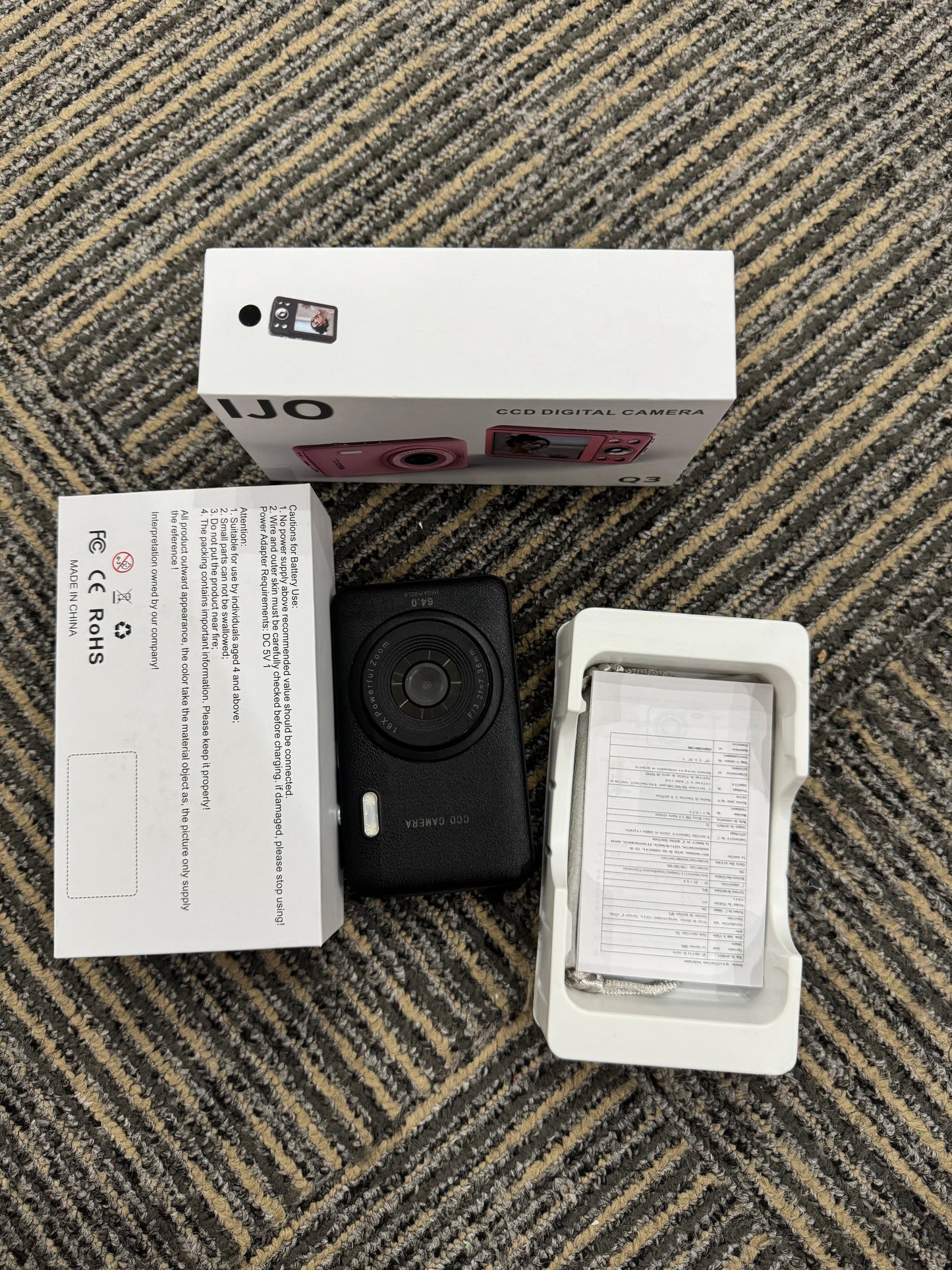 IJO Kids Camera Toys for Boys Girls,Digital Video Camera Toys for Kids with MP3 Music Player and 32GB SD Card,Ideas Birthday Gifts for 4 5 6 7 8 9 10+ Years Old Little Girls and Boys