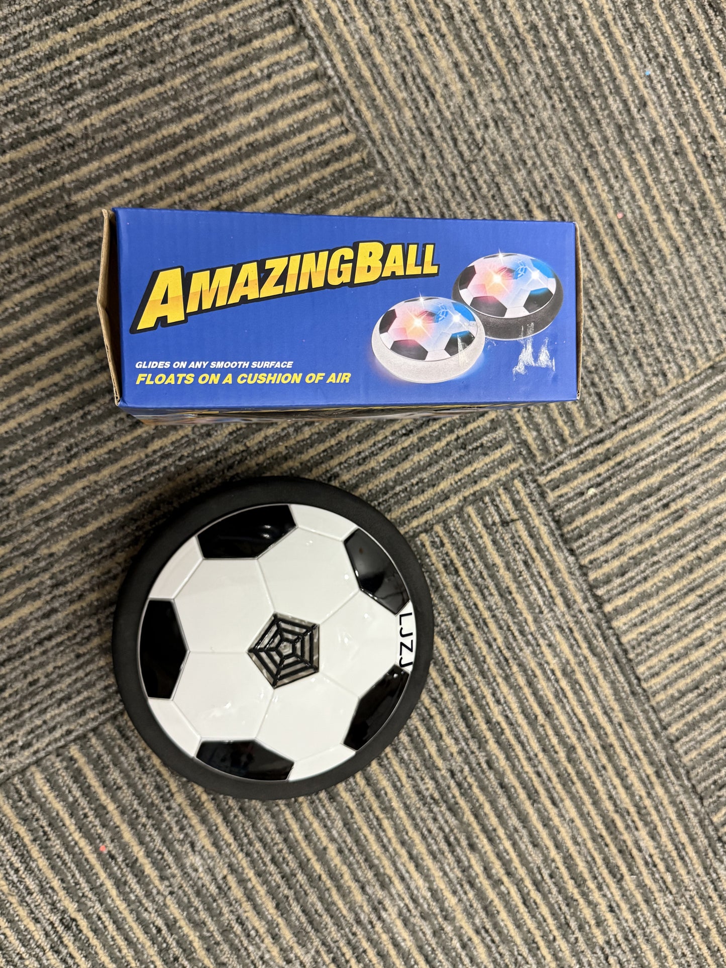 LJZJ  LED Hover Soccer Ball - Air Power Training Ball Playing Football Indoor Outdoor Game - Birthday Gifts for Kids, Age 3 4 5 6 7 8-12 Year Old Boys - Soccer