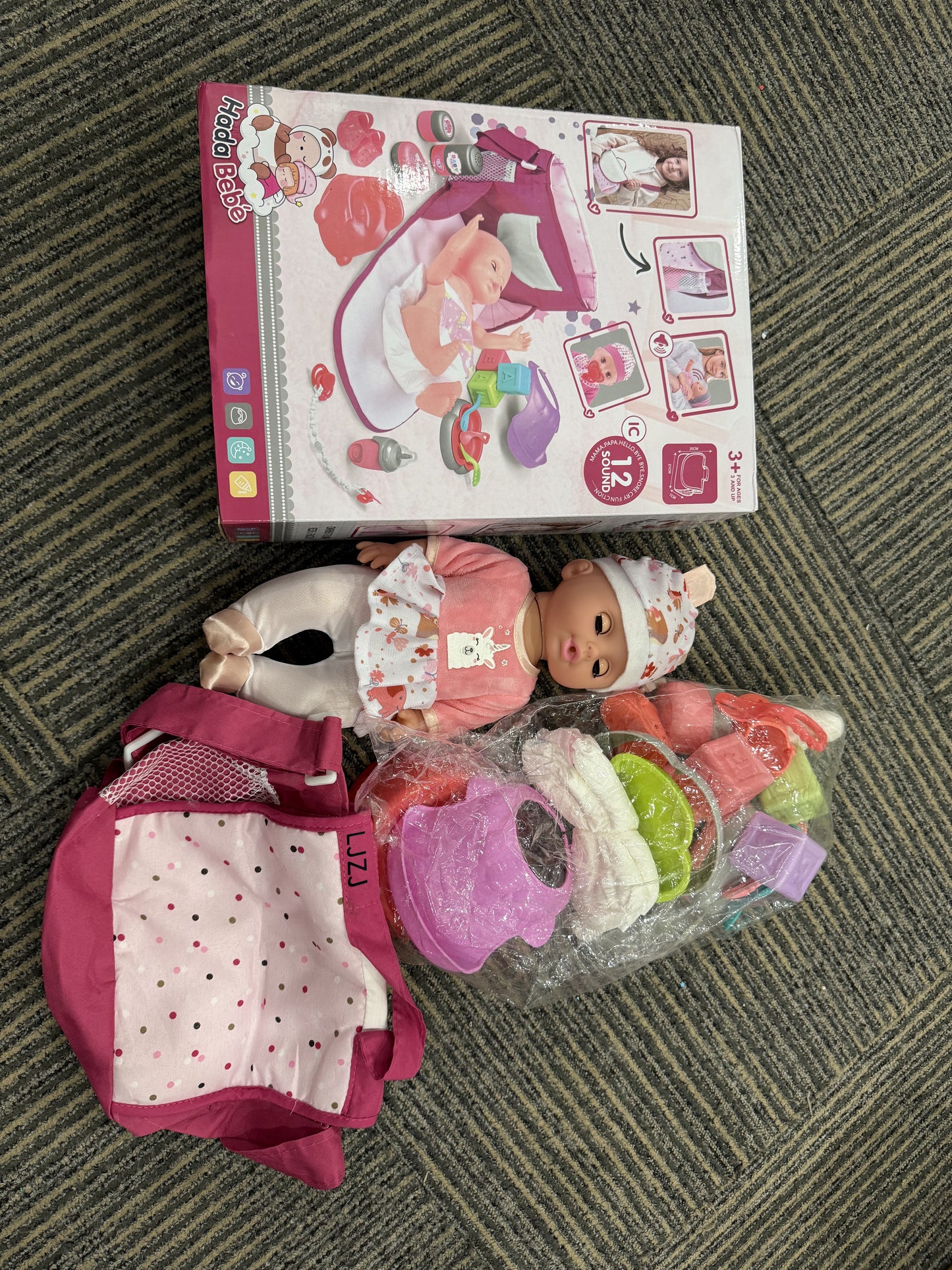 LJZJ Baby Doll Care Toys, 30PCS Baby Dolls Bath Set & Doctor Kit, Pretend Play Baby Doll Set, Incl Bathtub, Bathrobe, ECG, Thermometer, Toddlers Toys Gifts for Age 3 4 5 6 Year Old Girls
