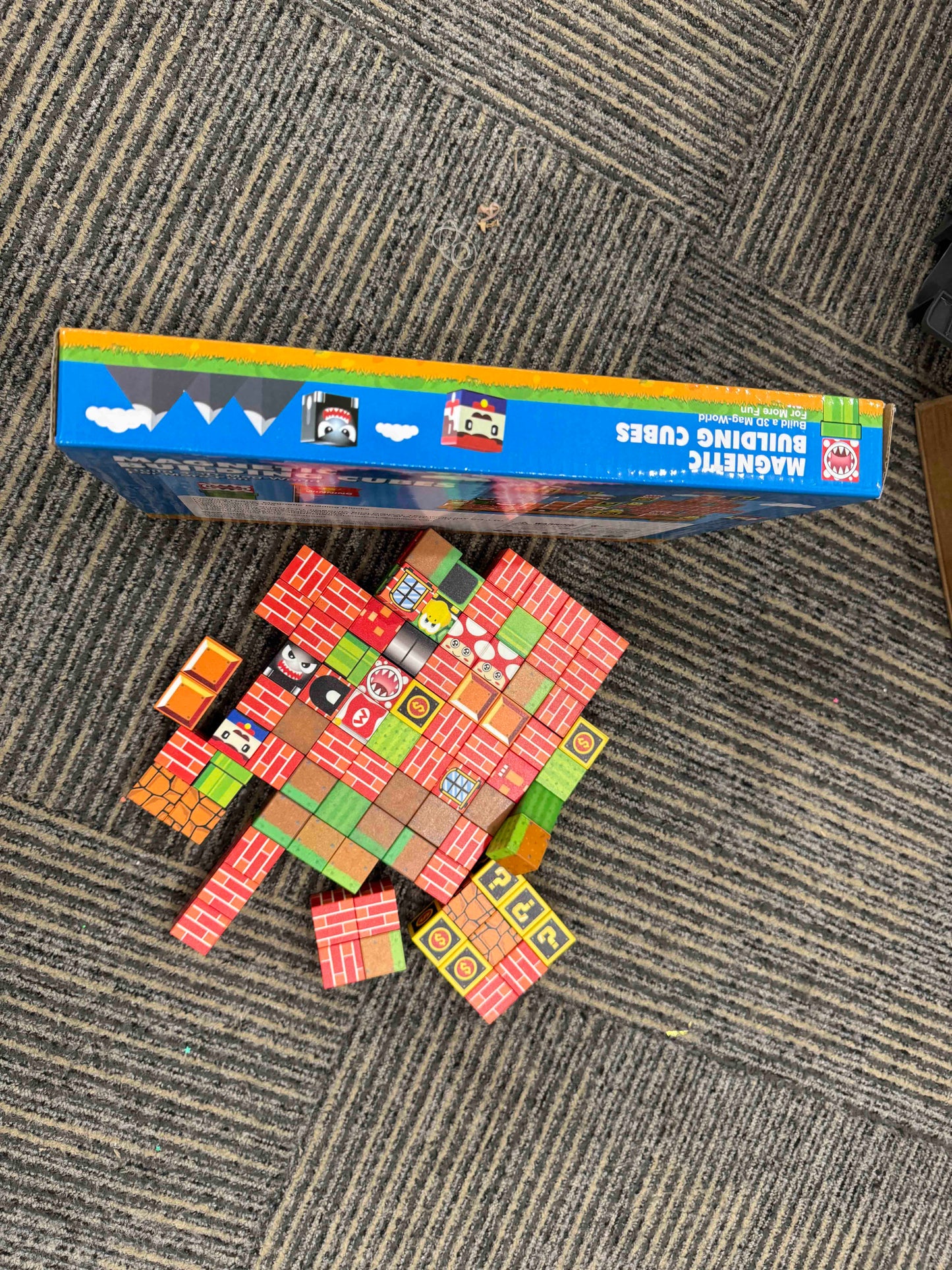 IJO Magnetic Blocks, 110Pcs Build 3D Magnet Building Toys World with Magnet Tiles, STEM Kids Sensory Toy, Toy Magnetic Building Set Xmas Gift for Age 3 4 5 6-10 Year Old Boys Girls