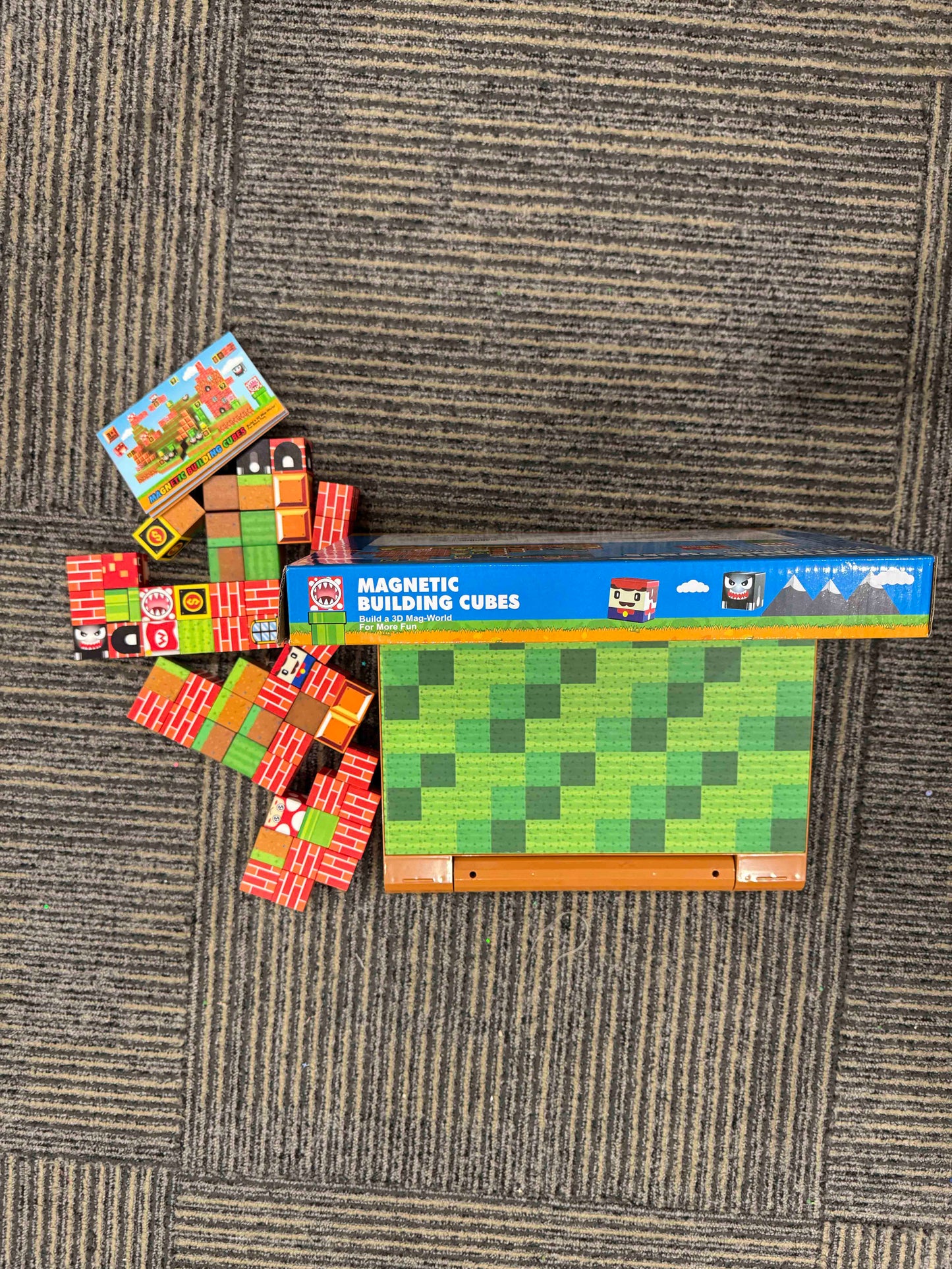 JEMSHE Magnetic Blocks, Build 3D Magnet Building Toys World with Magnetic Tiles