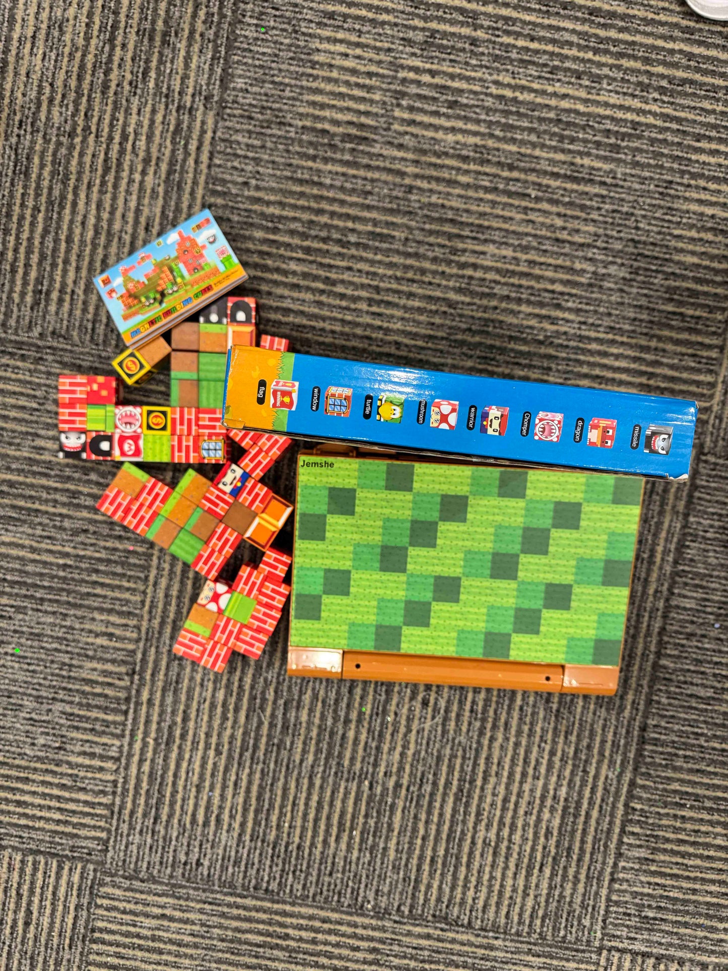 JEMSHE Magnetic Blocks, Build 3D Magnet Building Toys World with Magnetic Tiles