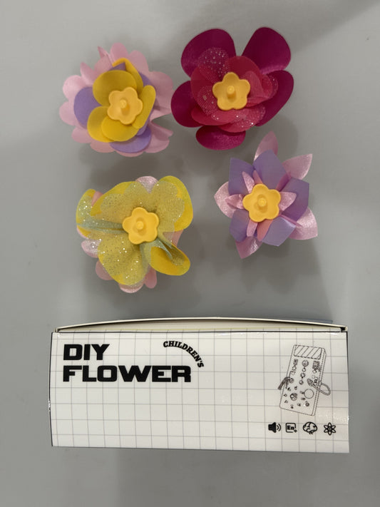 Fabric Flower Bouquets Toys, DIY Craft Kits Toys for Kids - Flower Market Toy, Build Your Flower Bouquet, Arts & Crafts for 4 5 6 7 8 Year Toddler Girl, Educational Activity Preschool B-Day Gifts